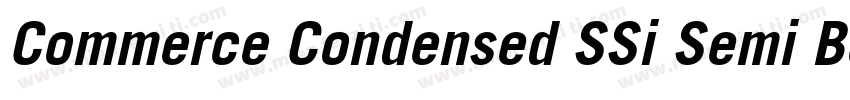 Commerce Condensed SSi Semi Bold Condensed字体转换
